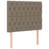 vidaXL Zagł&oacute;wek taupe 100x7x118/128 cm tkanina