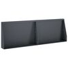 vidaXL Mur oporowy 2 szt. 60 x 12 x 50 cm Stal antracytowy