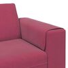 vidaXL Sofa do salonu 3 pcs Czerwone wino