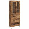 vidaXL Highboard z szufladą Stare drewno 69,5 x 34 x 90 cm
