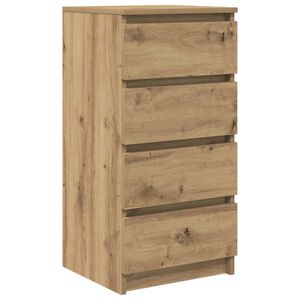 vidaXL Komoda Artisan Dąb 37,5x35x76 cm Drewno klejone