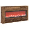 vidaXL Kominek elektryczny Stare drewno 114 x 18 x 58,5 cm