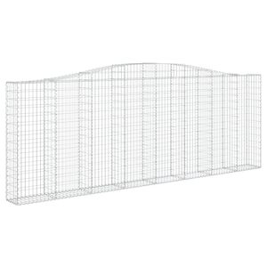 vidaXL Łukowaty kosz gabionowy 400x30x140/160 cm, galwanizowane żelazo