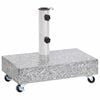 vidaXL Stojak pod parasol, jasnoszary, 45x25x8,3 cm, granitowy