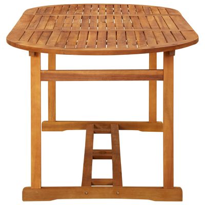 vidaXL Ogrodowy stół jadalniany, 180x90x75 cm, lite drewno akacjowe