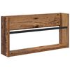 vidaXL Regał na gazety z p&oacute;łką Stare drewno 60 x 12 x 30 cm