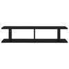 vidaXL P&oacute;łki ścienne, 2 szt., czarne, 90x18x20 cm