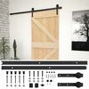 vidaXL Drzwi przesuwne 80 x 210 cm Lite drewno sosnowe