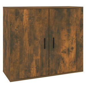 vidaXL Szafka, przydymiony dąb, 80x33x70 cm, materiał drewnopochodny