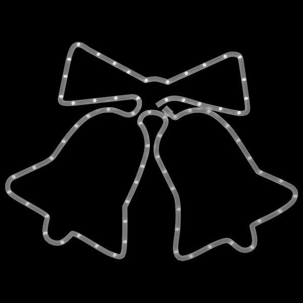 vidaXL Świąteczna dekoracja w kształcie dzwonk&oacute;w, 72 LED, 50x56 cm