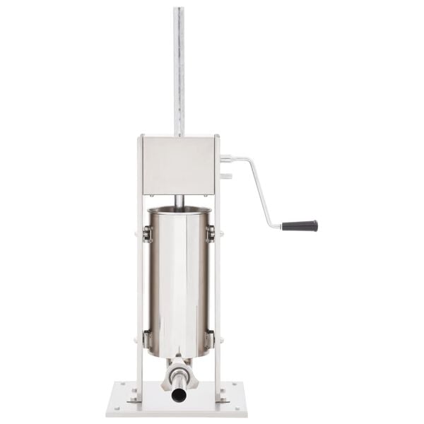 vidaXL Ręczna nadziewarka do kiełbasy, srebrna, 5 L, stal nierdzewna