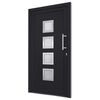 vidaXL Drzwi wejściowe zewnętrzne, antracytowe, 108 x 208 cm