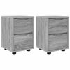 vidaXL Szafki nocne z szufladą 2 pcs Szary Sonoma 30,5 x 30 x 43 cm