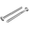 vidaXL Śruby meblowe 2 szt. Srebrny M6 x 70 mm Stal