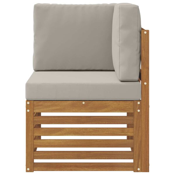 vidaXL Sofa narożna na zewnątrz Lite Drewno Akacji Naturalny