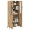 vidaXL Highboard Dąb rzemieślniczy 69,5 x 34 x 180 cm