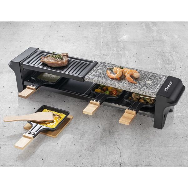 Bestron Grill raclette ARG200BW, 650 W, czarno-drewniany