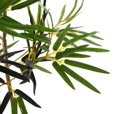 vidaXL Sztuczny bambus, 552 liście, 120 cm, zielony
