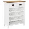 vidaXL Szafka na wino, 72 x 32 x 90 cm, lite drewno dębowe