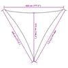 vidaXL Żagiel przeciwsłoneczny, jasnoszary, 4,5x4,5x4,5 m, poliester