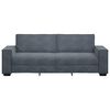 vidaXL Sofa 3-osobowa, ciemnoszara, 220x78x84 cm, obita aksamitem