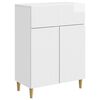 vidaXL Bufet Biały wysoki połysk 66 x 34,5 x 90 cm Drewno inżynieryjne