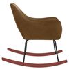 vidaXL Fotel bujany, brązowy, tapicerowany aksamitem