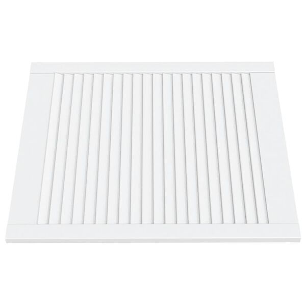 vidaXL Drzwi żaluzjowe do szafki, 2 szt., białe, 69x59,4 cm, sosnowe