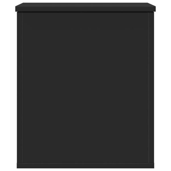 vidaXL Skrzynia, czarna, 40x42x46 cm, materiał drewnopochodny