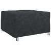vidaXL Pokrowiec na meble Gładki Czarny 150 x 150 x 75 cm 210D