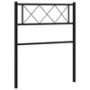 vidaXL Metalowe wymienne wezgłowie, czarne, 107 cm