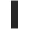 vidaXL Garderoba Czarny Dąb 30 x 50 x 200 cm Materiał drewnopochodny