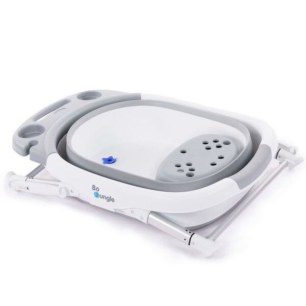 Bo Jungle Składana wanienka dla dzieci, szaro-biała