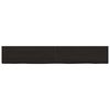 vidaXL Blat do łazienki, ciemnobrązowy, 180x40x(2-4) cm, lite drewno
