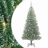 vidaXL Sztuczna choinka z śnieżnym pokryciem z lampkami LED 240 cm