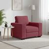 vidaXL Sofa Fotel Wino Czerwone 100x77x82 cm Tkanina