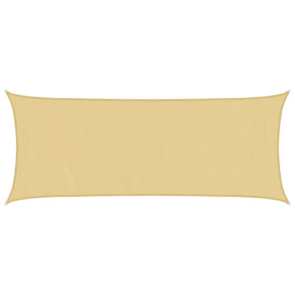 vidaXL Żagiel przeciwsłoneczny, piaskowy, 4,5x2 m, 100% poliester