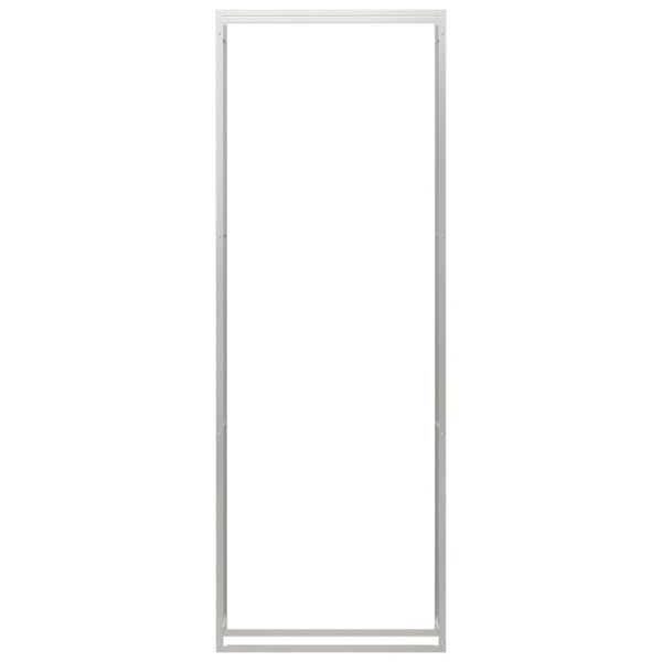 vidaXL Stojak na drewno opałowe, 110x28x312 cm, stal nierdzewna