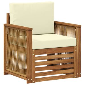 vidaXL Środkowa sofa ogrodowa naturalny