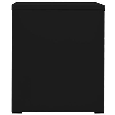 vidaXL Szafka kartotekowa, czarna, 46x62x72,5 cm, stalowa