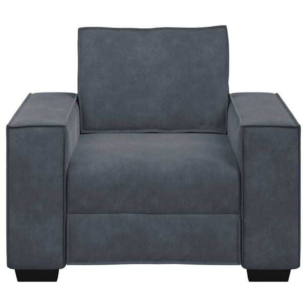 vidaXL Sofa Fotel Ciemnoszary 100x78x84 cm Aksamit