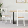 vidaXL Krzesła jadalne 2 pcs Biały 50 x 52,5 x 91 cm Drewno Gumowe