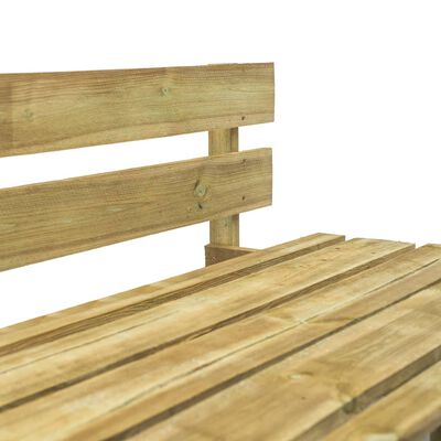vidaXL Ogrodowa ławka wykonana z palet, drewno