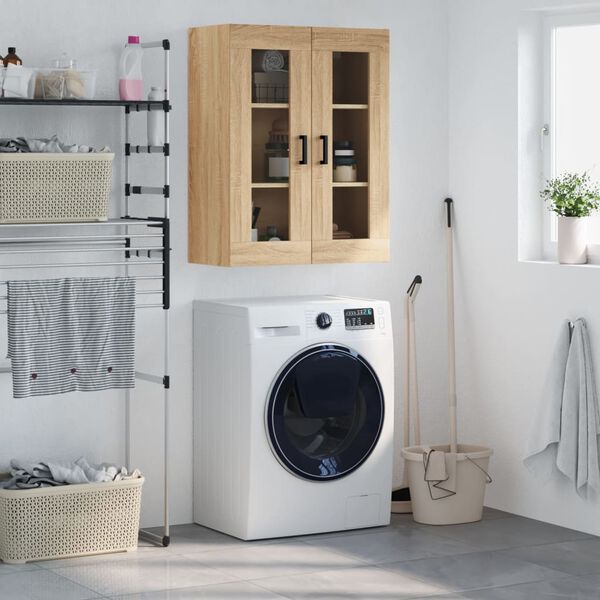 vidaXL Szafka wisząca, dąb sonoma, 69,5x34x90 cm