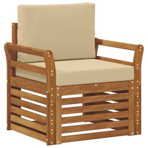 vidaXL Zestaw sof na zewnątrz Lite drewno akacjowe i poliester