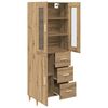 vidaXL Highboard z szufladą Dąb rzemieślniczy 69,5 x 34 x 180 cm