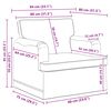 vidaXL Sofa 2 pcs Jasnoszary 144 x 80 x 85 cm tkanina