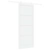 vidaXL Drzwi przesuwne 93 x 232 cm Drewno inżynieryjne Biały