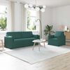 vidaXL Sofa 2 pcs Ciemna zieleń 198 x 78 x 80 cm tkanina