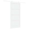 vidaXL Drzwi przesuwne 93 x 202 cm Drewno inżynieryjne Biały